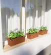 Natúr, Egyedi, anyagában színezett Párkány Fa hatás 25cm (max.200cm)