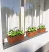 Antracit, Egyedi, anyagában színezett Párkány Fa hatás 25cm (max.200cm)
