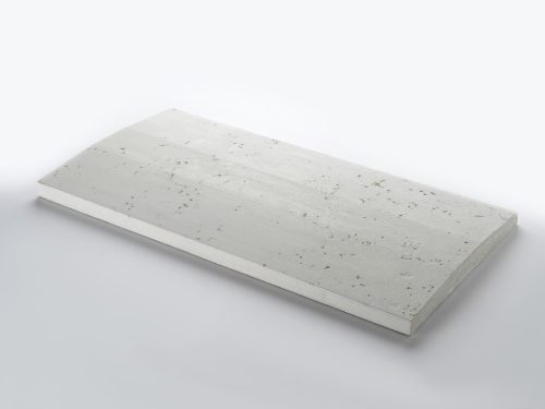 Kerítésfedlap, fehér, kő hatás 100*3cm (20,25,30,35,40cm széles)