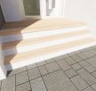 Natúr, Egyedi, anyagában színezett Lépcsőlap Fa hatás 40cm (max.200cm)