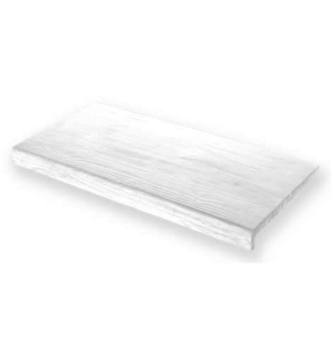 Fehér, Egyedi, anyagában színezett Lépcsőlap Fa hatás 30cm (max.200cm)