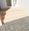 Natúr, Egyedi, anyagában színezett Homloklap Fa hatás 20cm (max.200cm)