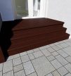 Dió, Egyedi, festett Homloklap Fa hatás 20cm (max.200cm)