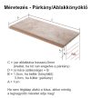Gránit(szürke), Egyedi, anyagában színezett ECO Párkány Kő hatás 25cm (max.200cm)